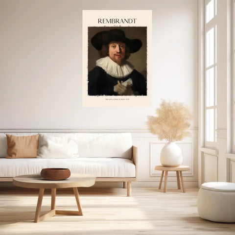 Rembrandt Man With A Shett Of Music