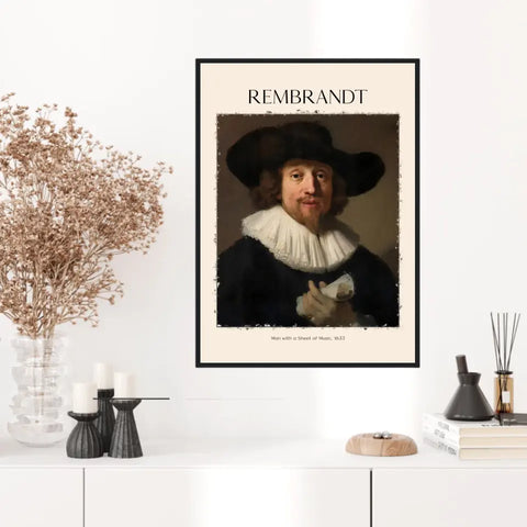 Rembrandt Man With A Shett Of Music