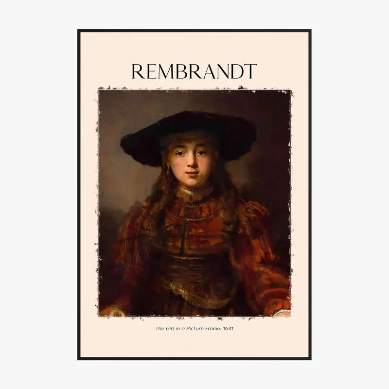 Rembrandt The Girl In A Picture Frame