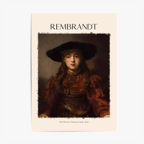 Rembrandt The Girl In A Picture Frame