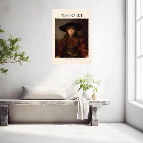 Rembrandt The Girl In A Picture Frame