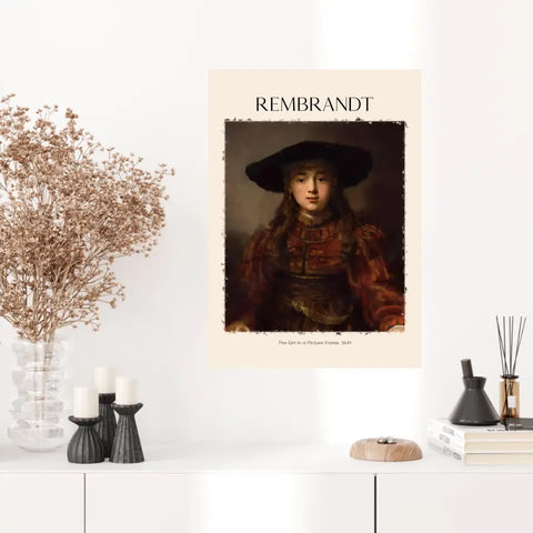 Rembrandt The Girl In A Picture Frame