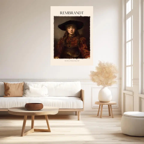 Rembrandt The Girl In A Picture Frame