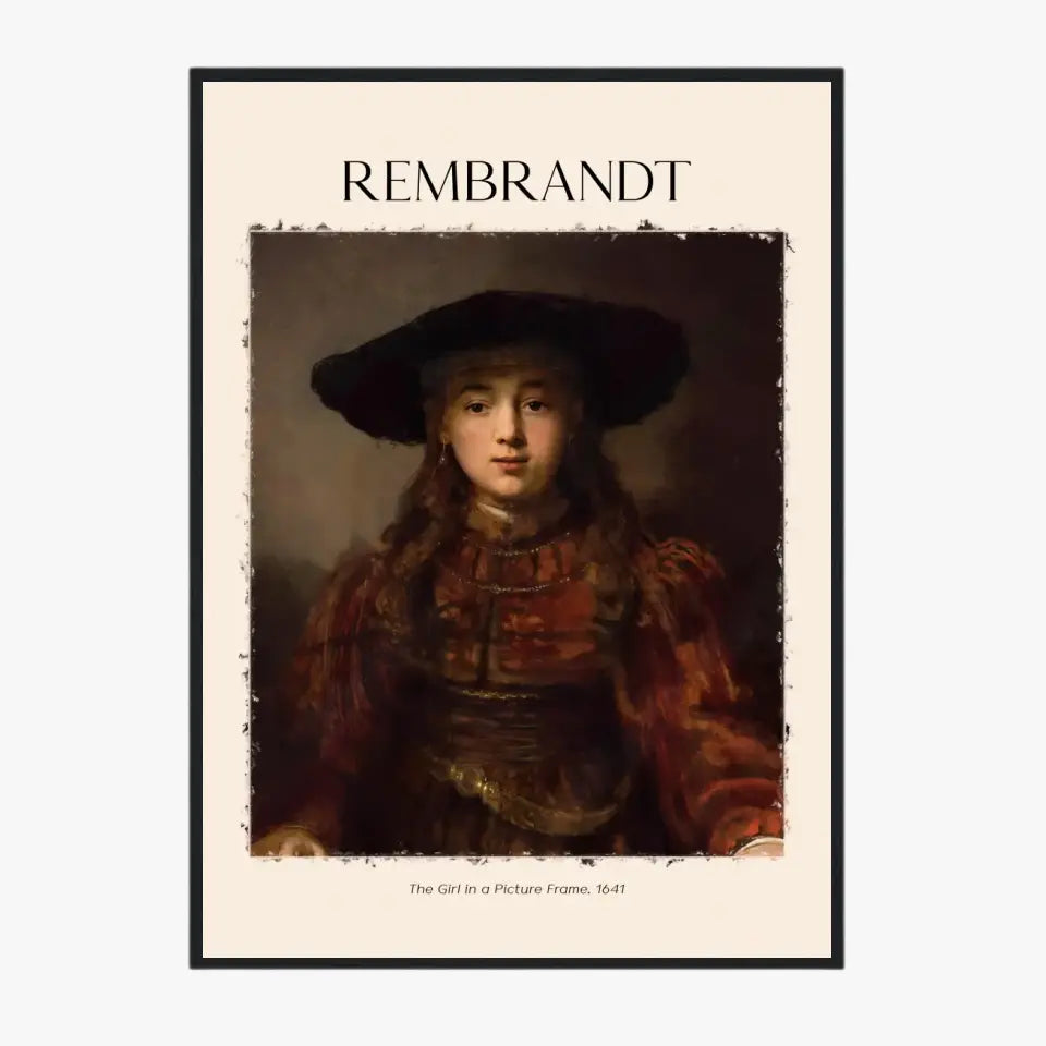 Rembrandt The Girl In A Picture Frame