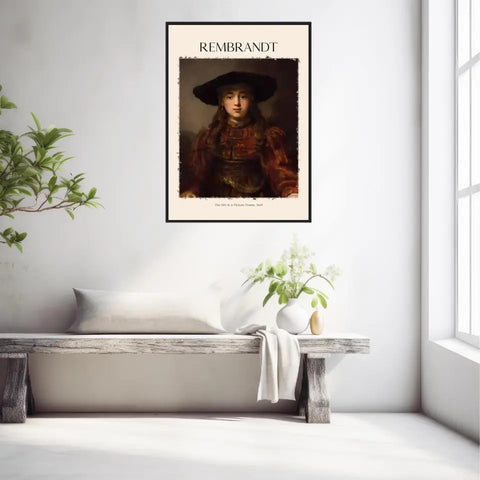 Rembrandt The Girl In A Picture Frame