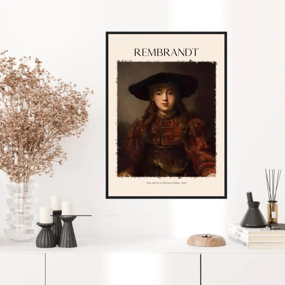 Rembrandt The Girl In A Picture Frame