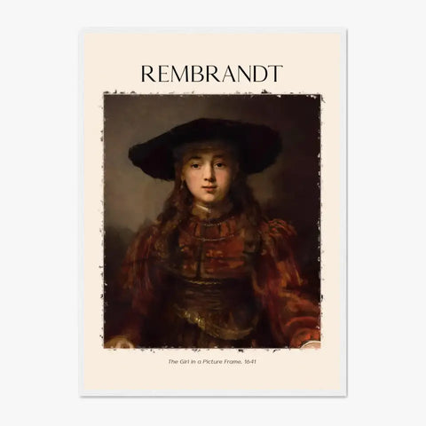 Rembrandt The Girl In A Picture Frame