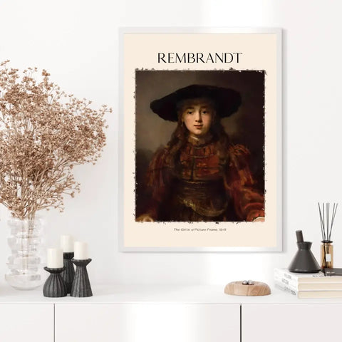 Rembrandt The Girl In A Picture Frame