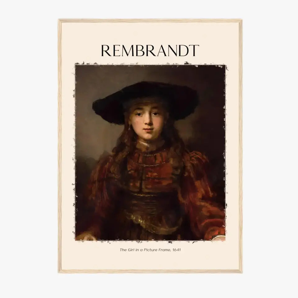 Rembrandt The Girl In A Picture Frame