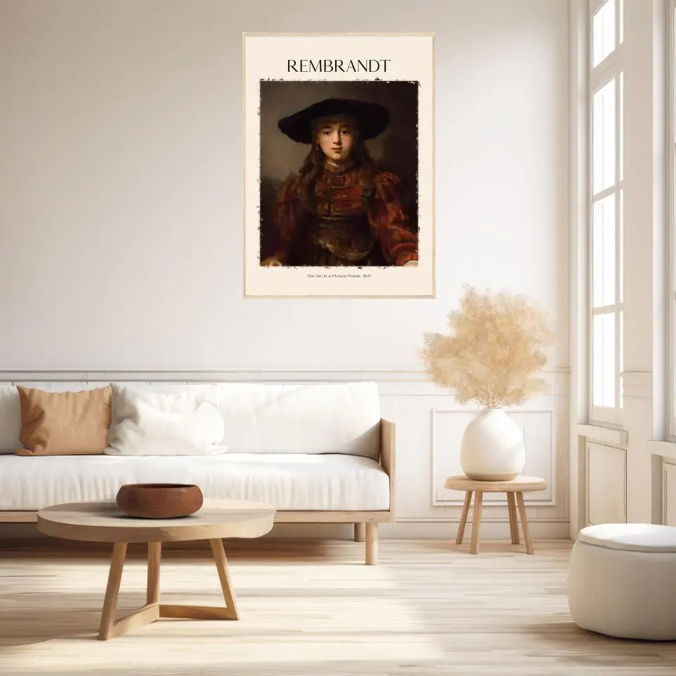 Rembrandt The Girl In A Picture Frame