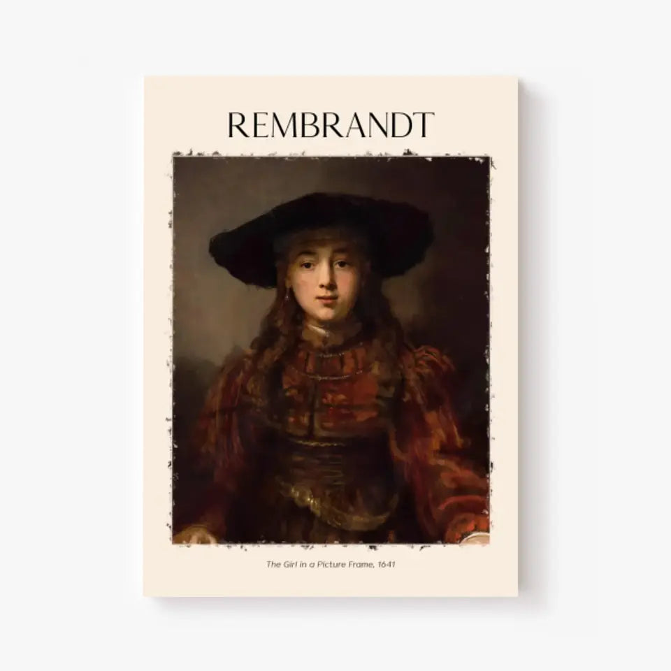 Rembrandt The Girl In A Picture Frame