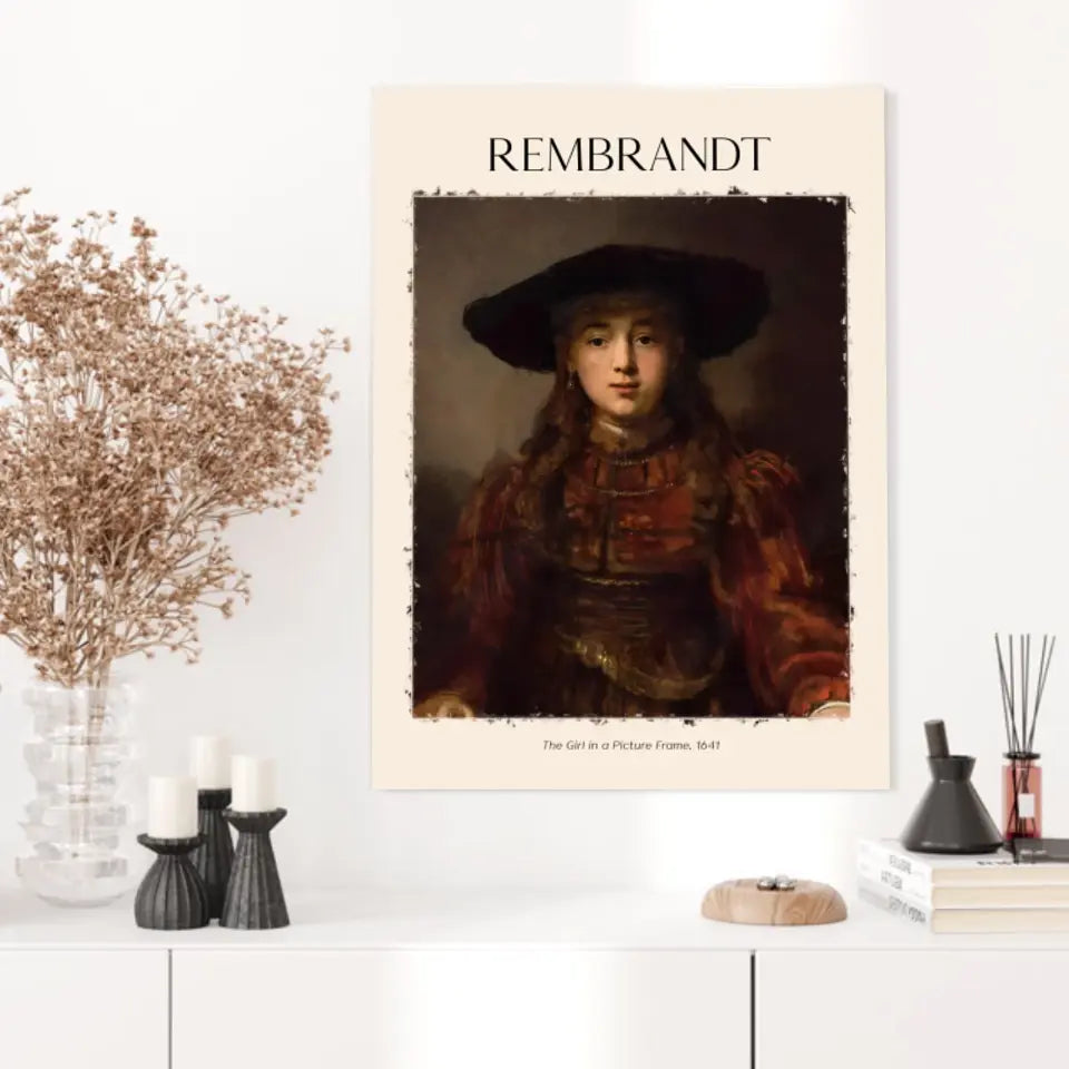 Rembrandt The Girl In A Picture Frame