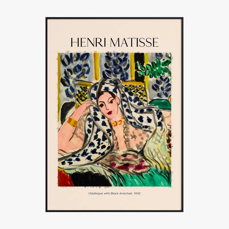 Henri Matisse Odalisque With A Black Armchair