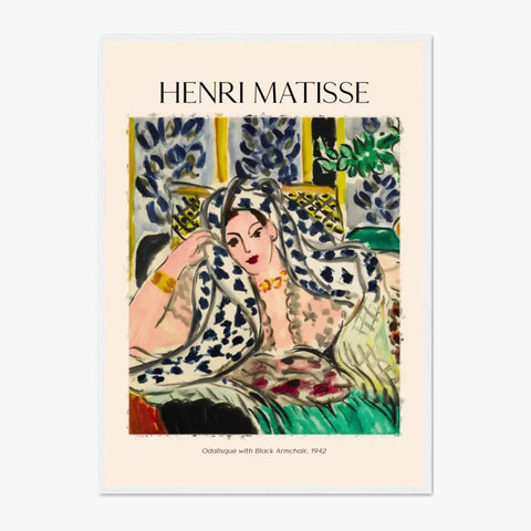 Henri Matisse Odalisque With A Black Armchair