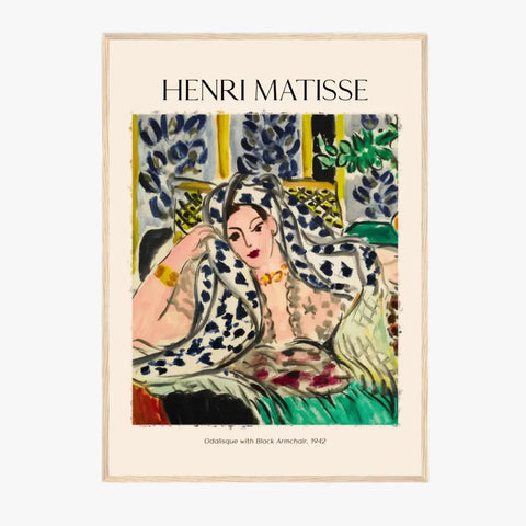 Henri Matisse Odalisque With A Black Armchair