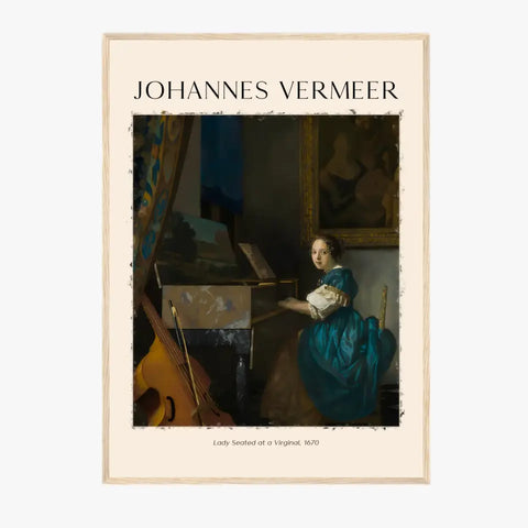 Johannes Vermeer Lady Seated At A Virginal