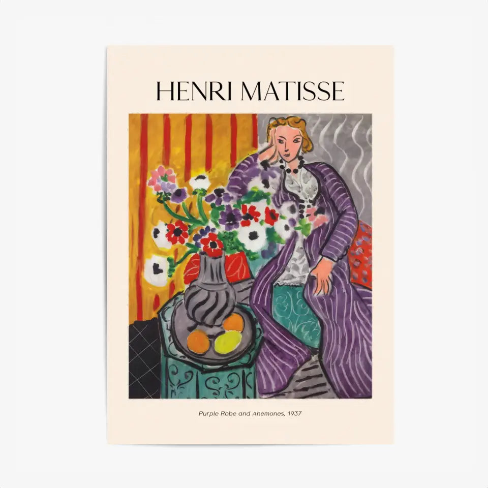 Henri Matisse Purple Robe And Anemones