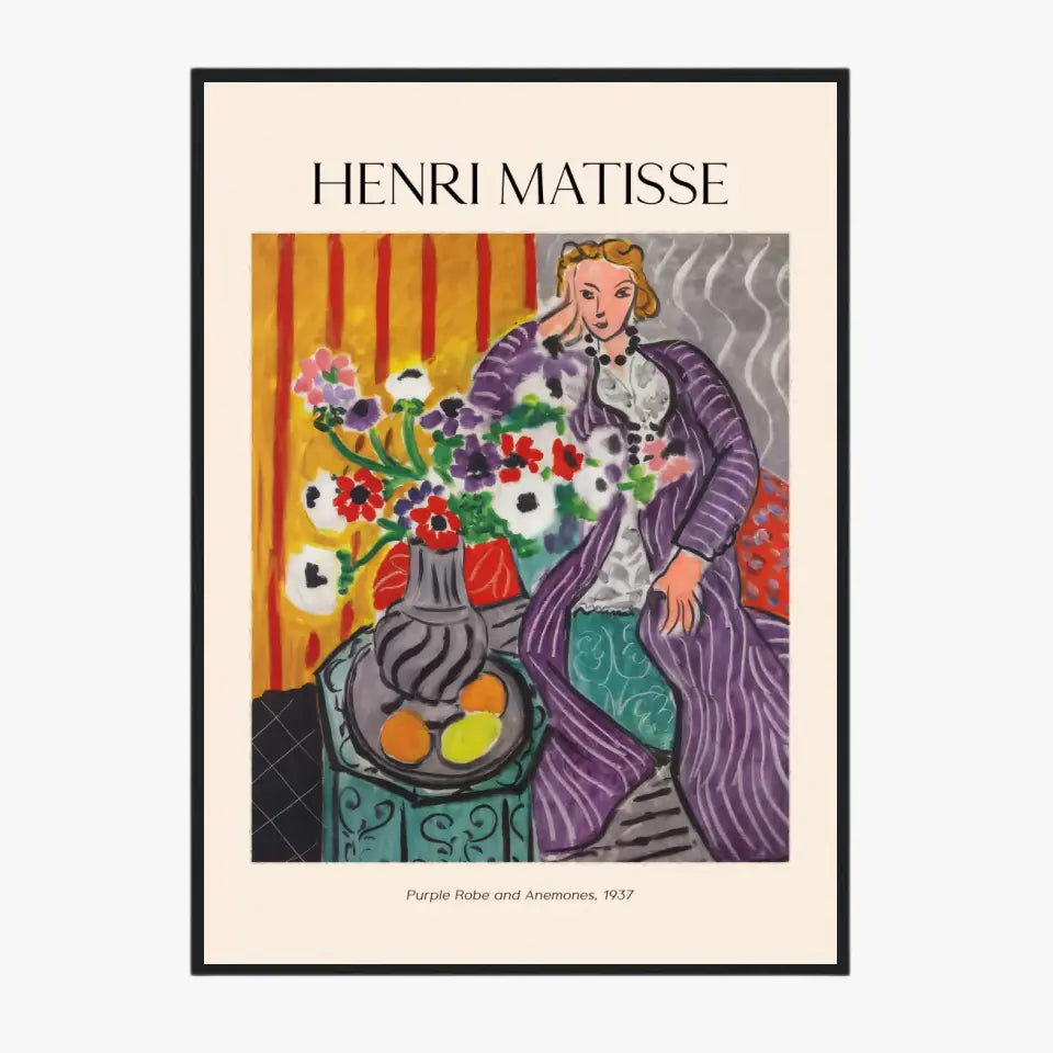 Henri Matisse Purple Robe And Anemones