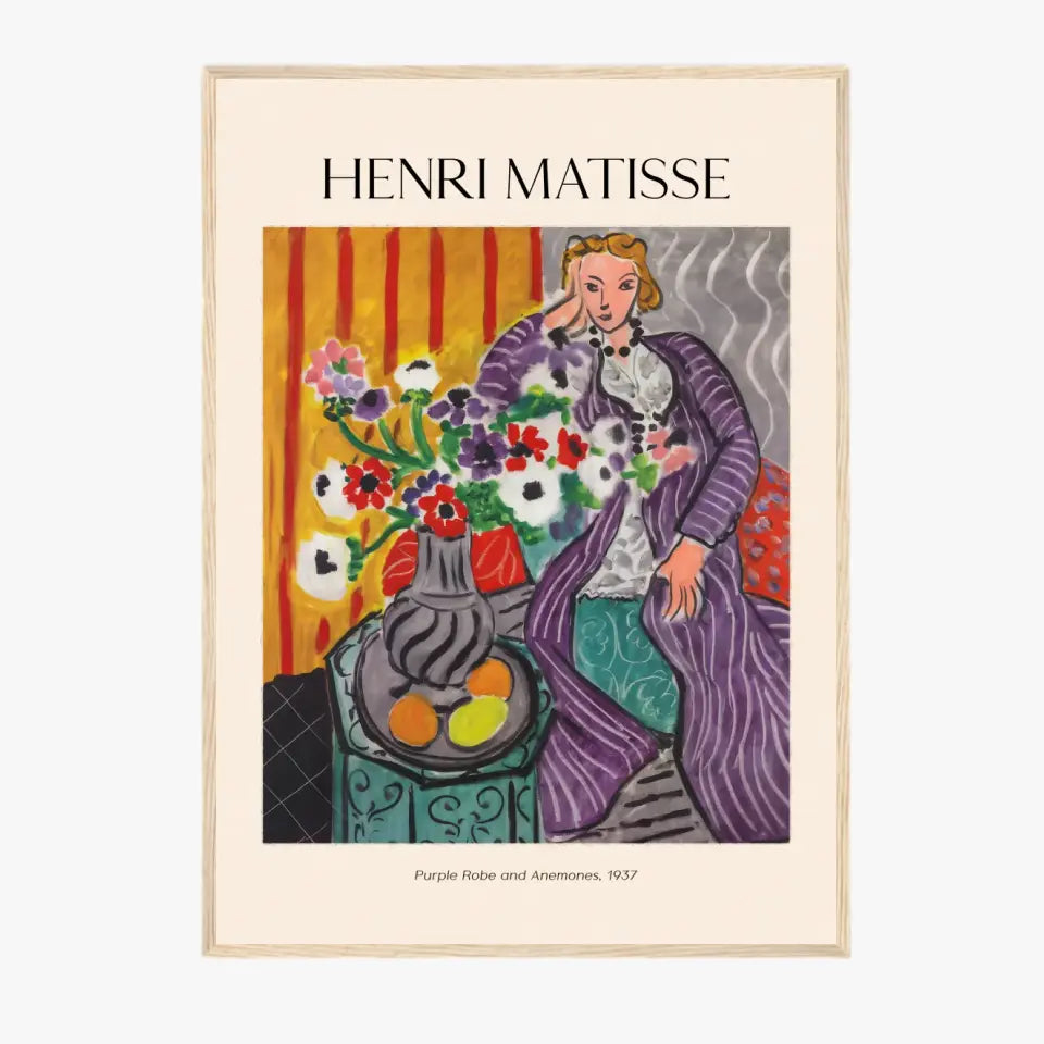 Henri Matisse Purple Robe And Anemones