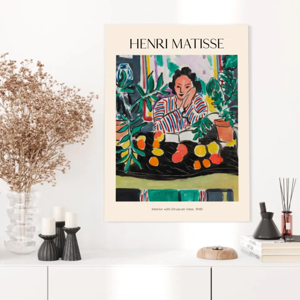Henri Matisse Interior With Etruscan Vase