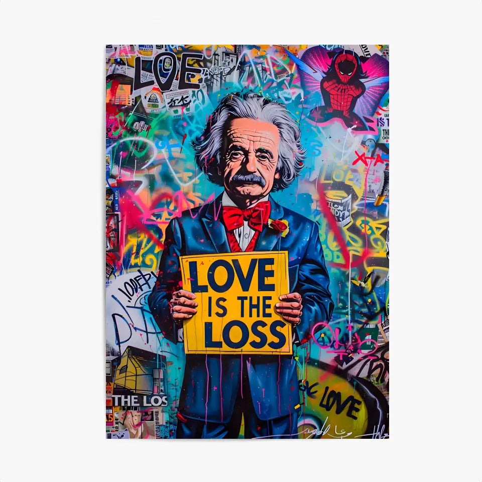 Affiche Et Tableau Street Art Albert Einstein