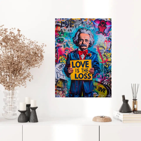 Affiche Et Tableau Street Art Albert Einstein