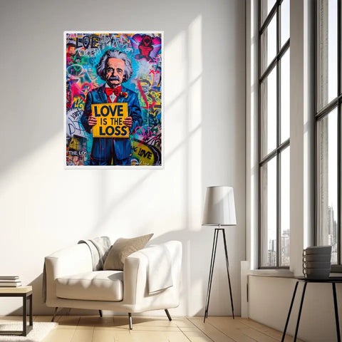 Affiche Et Tableau Street Art Albert Einstein