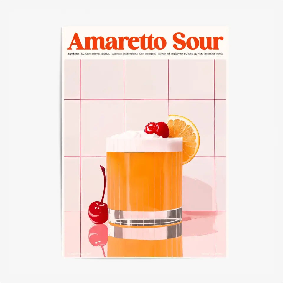 Affiche Et Tableau Cuisine Cocktail Amaretto Sour