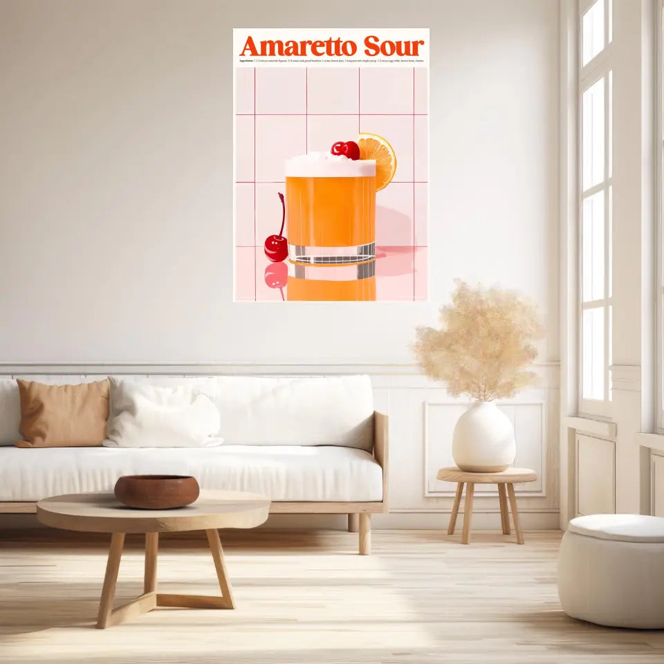 Affiche Et Tableau Cuisine Cocktail Amaretto Sour