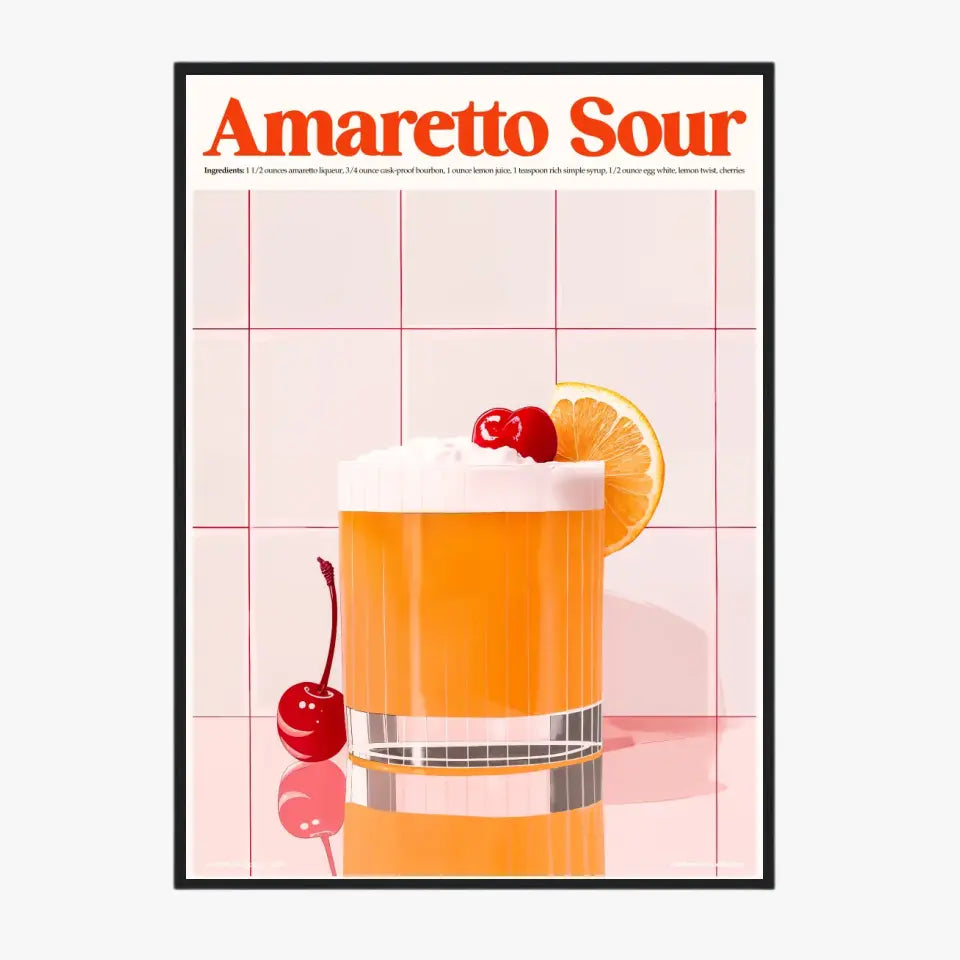 Affiche Et Tableau Cuisine Cocktail Amaretto Sour