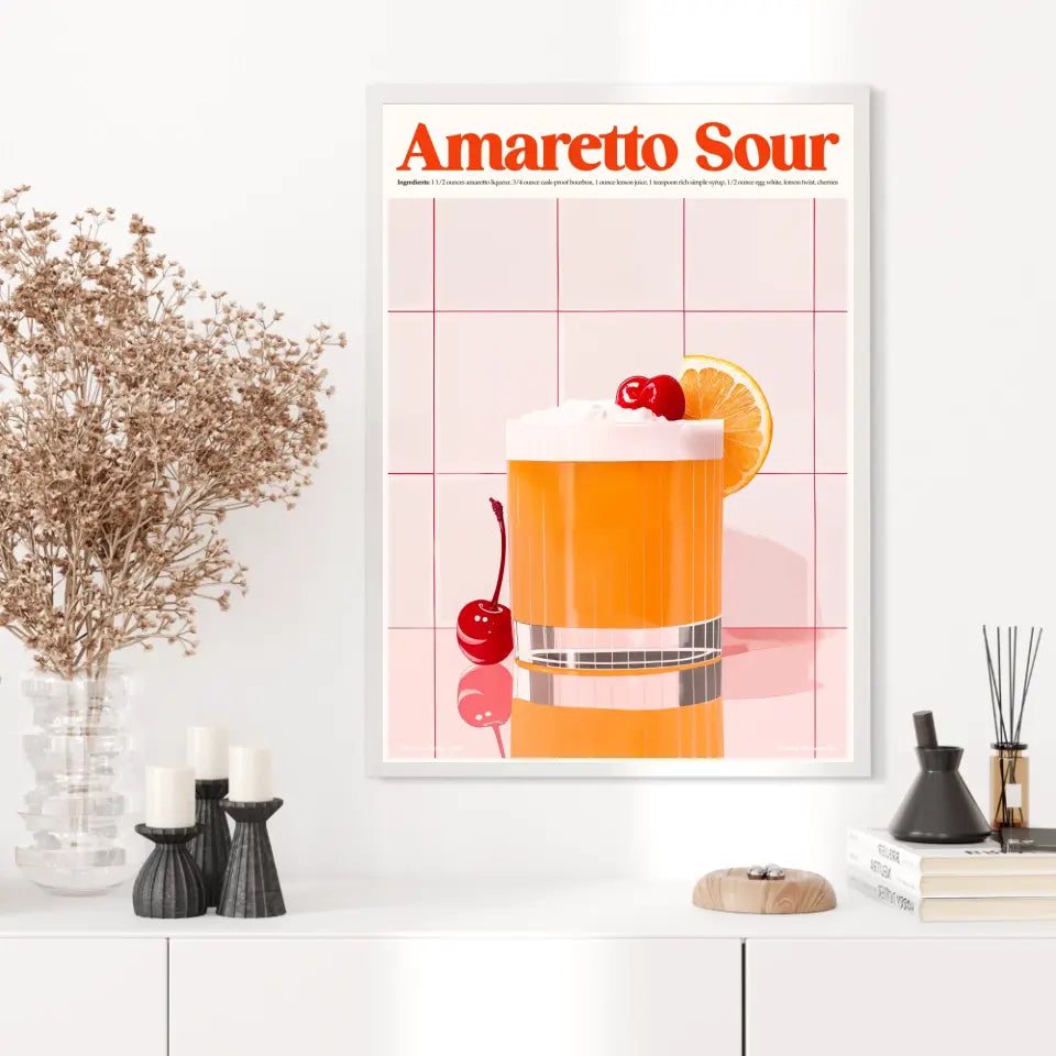 Affiche Et Tableau Cuisine Cocktail Amaretto Sour