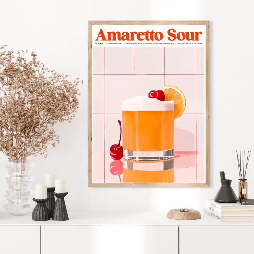 Affiche Et Tableau Cuisine Cocktail Amaretto Sour