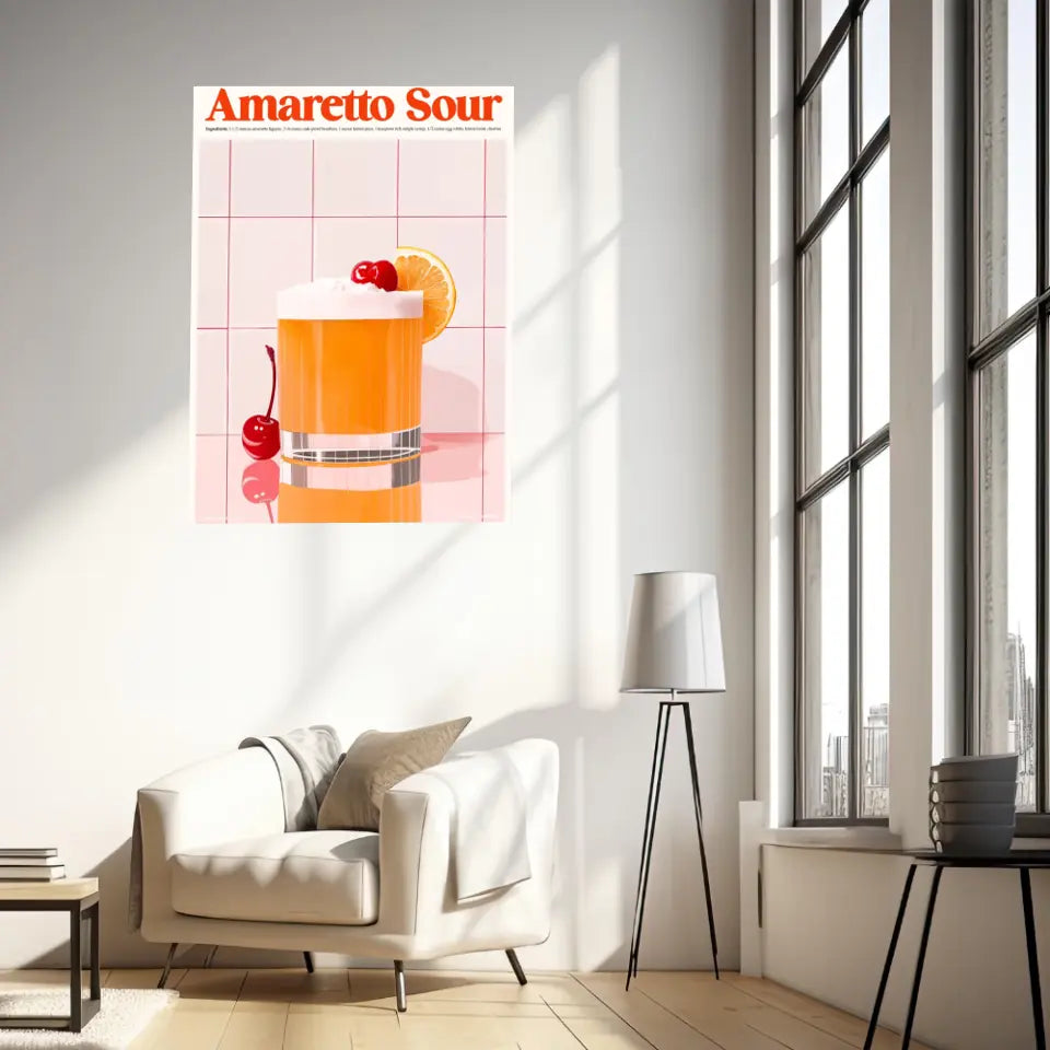 Affiche Et Tableau Cuisine Cocktail Amaretto Sour