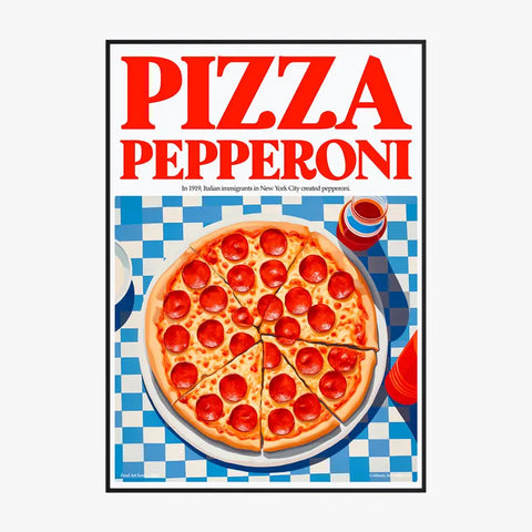 Affiche Et Tableau Cuisine Pizza Pepperoni