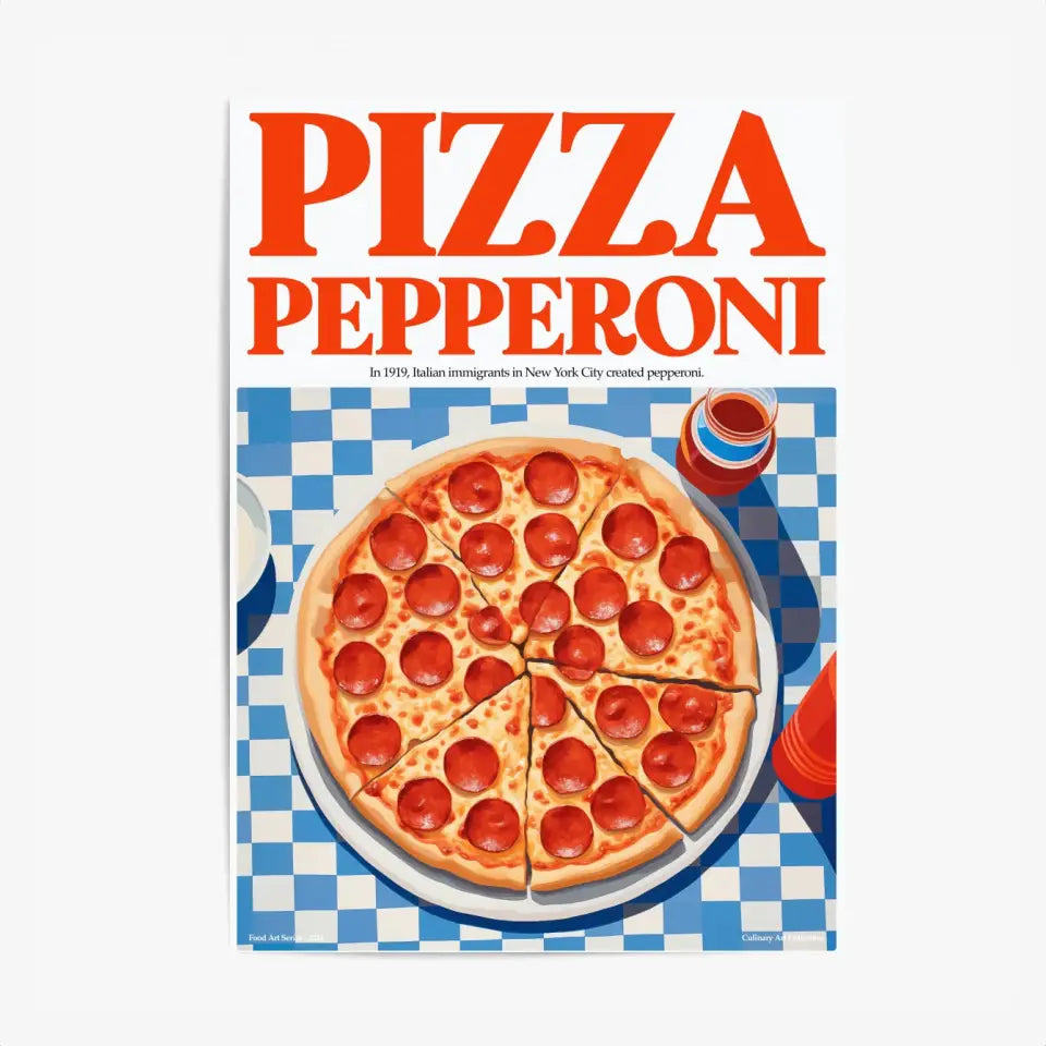 Affiche Et Tableau Cuisine Pizza Pepperoni