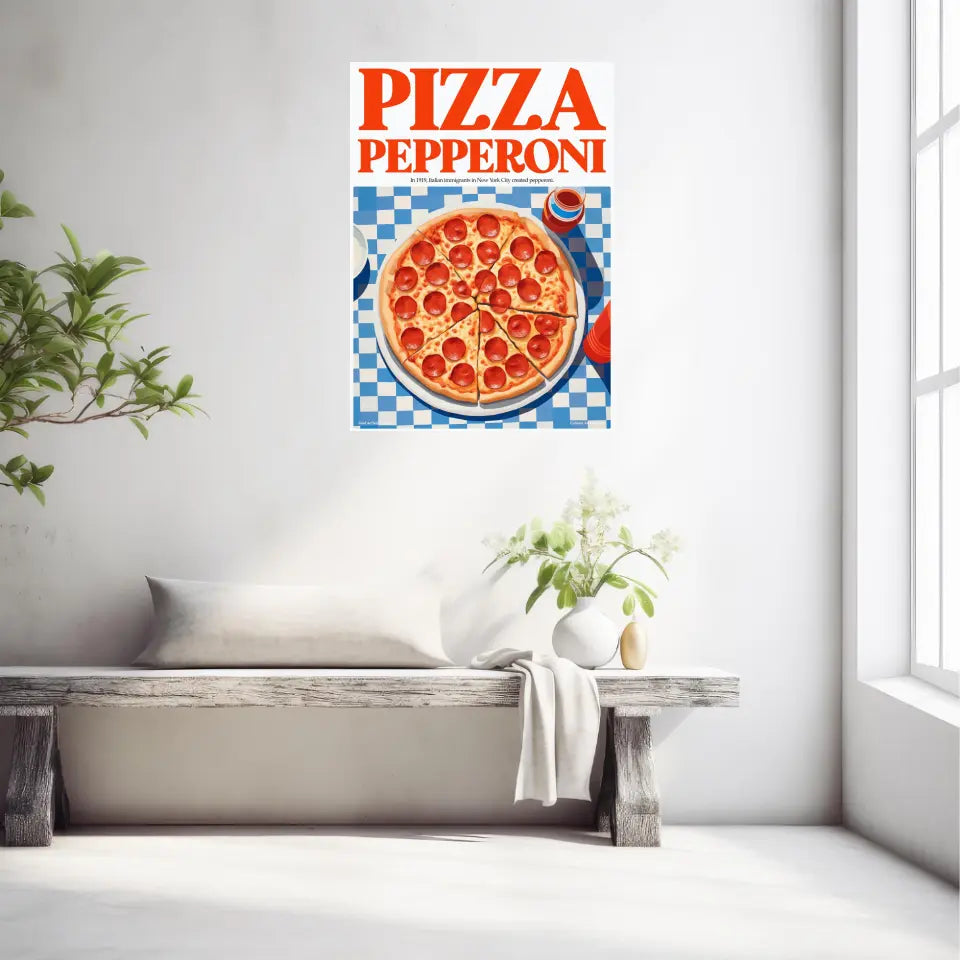 Affiche Et Tableau Cuisine Pizza Pepperoni