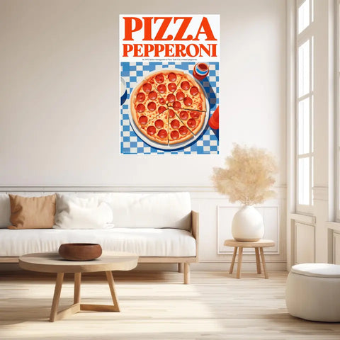 Affiche Et Tableau Cuisine Pizza Pepperoni