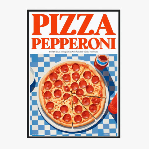 Affiche Et Tableau Cuisine Pizza Pepperoni