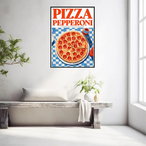 Affiche Et Tableau Cuisine Pizza Pepperoni