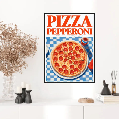 Affiche Et Tableau Cuisine Pizza Pepperoni