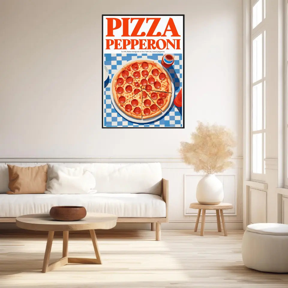 Affiche Et Tableau Cuisine Pizza Pepperoni