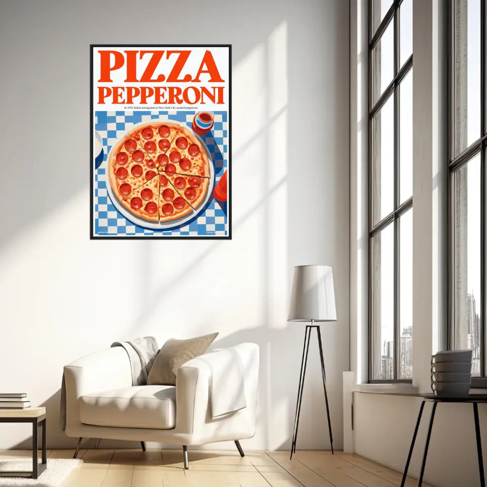 Affiche Et Tableau Cuisine Pizza Pepperoni