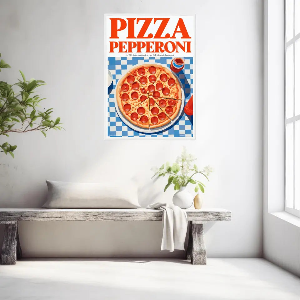 Affiche Et Tableau Cuisine Pizza Pepperoni