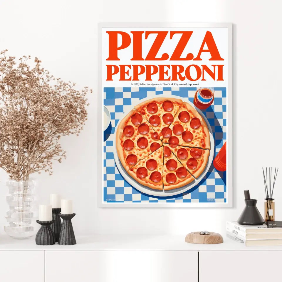 Affiche Et Tableau Cuisine Pizza Pepperoni