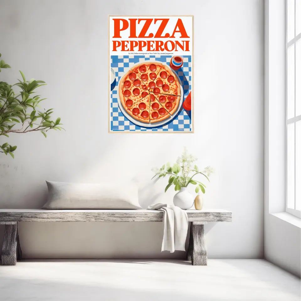 Affiche Et Tableau Cuisine Pizza Pepperoni