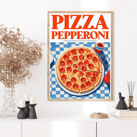 Affiche Et Tableau Cuisine Pizza Pepperoni