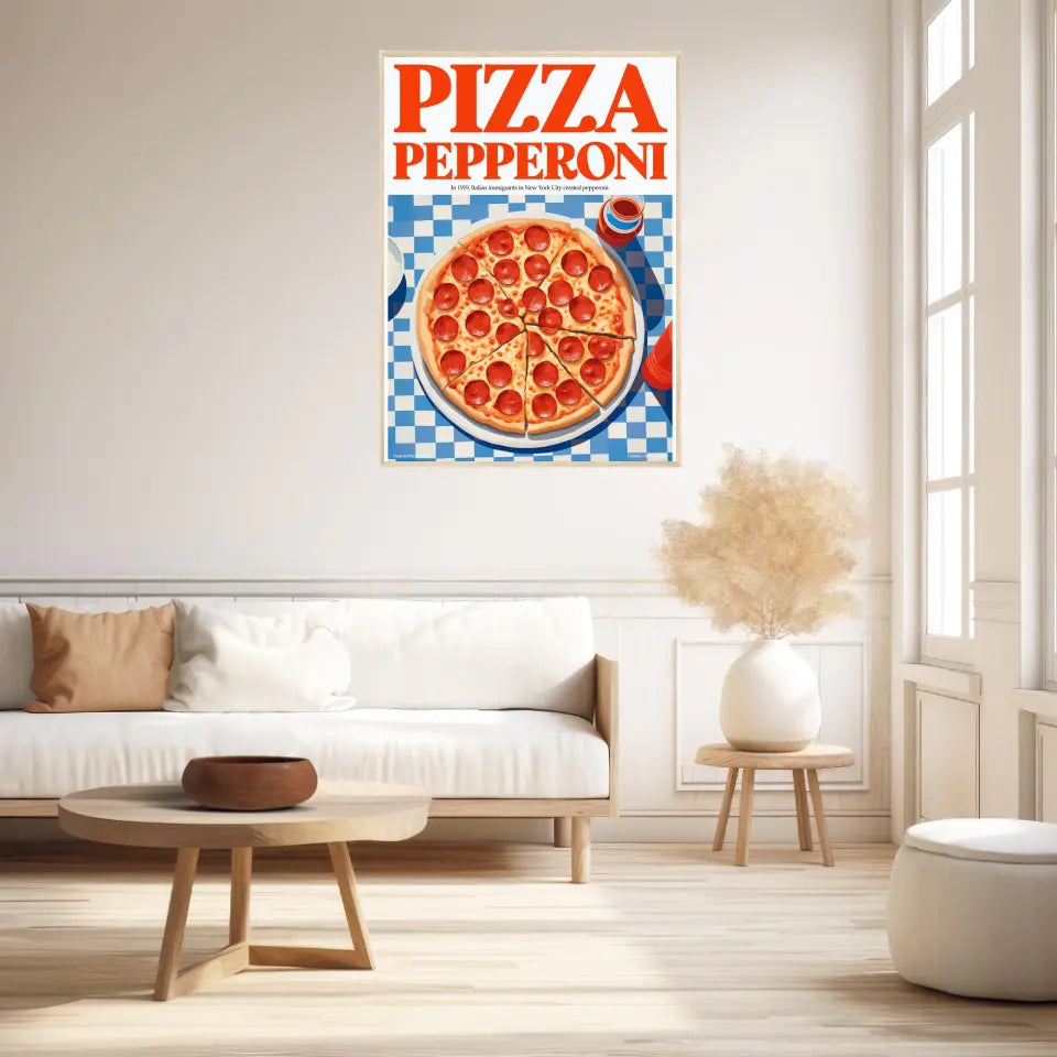 Affiche Et Tableau Cuisine Pizza Pepperoni