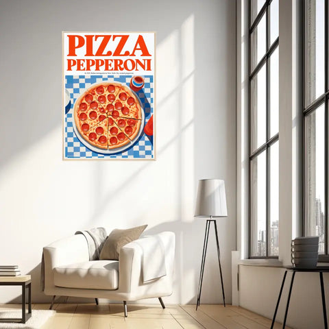 Affiche Et Tableau Cuisine Pizza Pepperoni