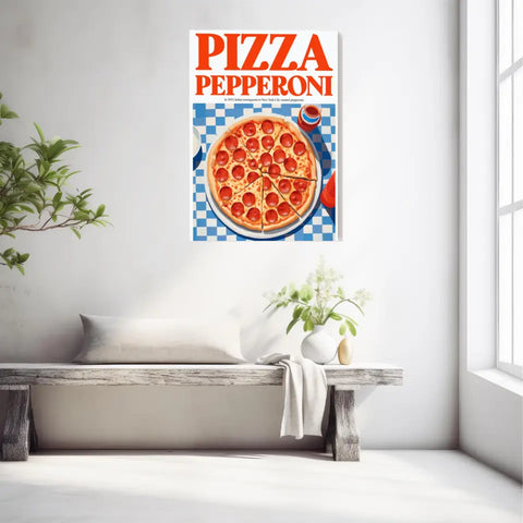 Affiche Et Tableau Cuisine Pizza Pepperoni