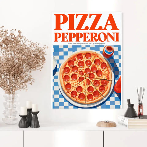 Affiche Et Tableau Cuisine Pizza Pepperoni